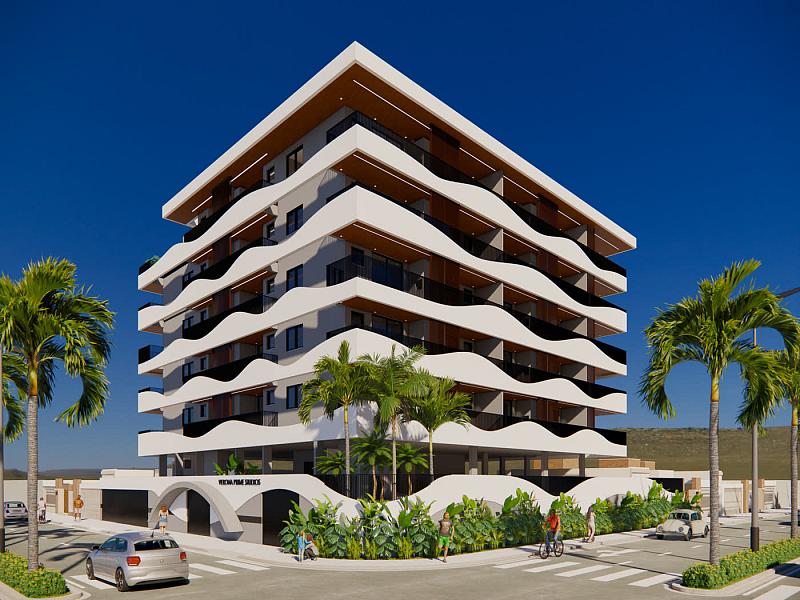 Fachada do Verona Prime Studios, studio � venda no Itagu�, Ubatuba