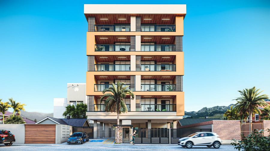 Fachada do Citt� di Vernazza, apartamento com 2 su�tes no Itagu�, Ubatuba
