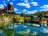 Lago pesqueiro e casa do Tarzan no s�tio � venda em Sales�polis