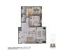 Planta dos apartamentos finais 5 e 6 do Residencial Jardins de Nazar� com 70 m�, 2 dormit�rios e 1 su�te no Massagua�u