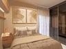 Perspectiva ilustrativa da su�te do apartamento de 43,87 m� no Residencial Sardenha