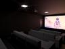 Perspectiva da sala de cinema do Residencial Sardenha