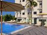 Perspectiva da piscina do Residencial Sardenha no bairro Massagua�u