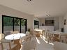 Perspectiva do sal�o de festas com espa�o gourmet do Residencial Sardenha