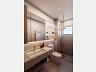 Banheiro do Studio 29,72 m� Frente Mar do Praie Elevate em Caraguatatuba