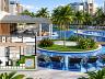 Planta Garden e �rea de lazer com piscinas do Maranduba Beach Resort em Ubatuba