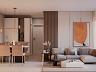 Sala de estar e jantar do apartamento de 2 dormit�rios do Seg�via