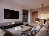 Sala de TV integrada do apartamento � venda no Indai�