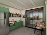 Cozinha do studio no Itagu�
