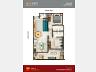Planta do apartamento de 2 dormit�rios com 73,65 m� do Citt� di Montalcino