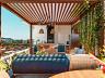 Lounge sob pergolado do Citt� di Lucca