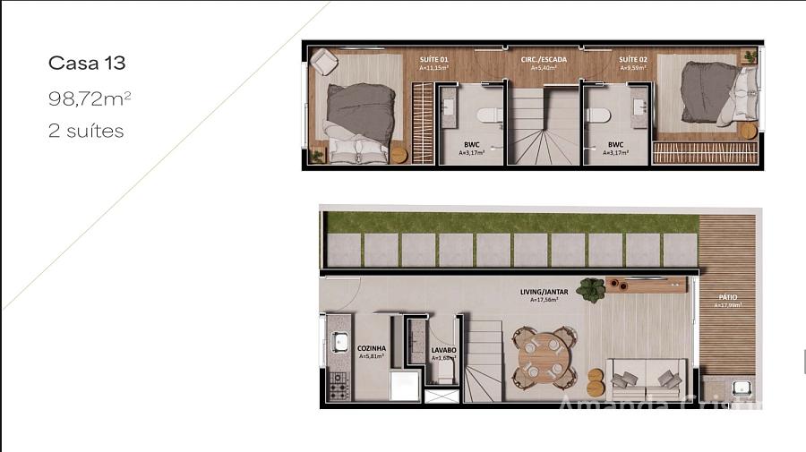 Casa com 2 quartos à venda, 80m², 3 banheiros, 1 garagem - Cachoeira do Bom Jesus - Florianópolis — foto 8