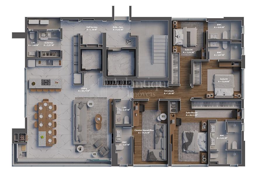 Excelente  apartamento 4 suítes com 190m2 privativos — foto 28