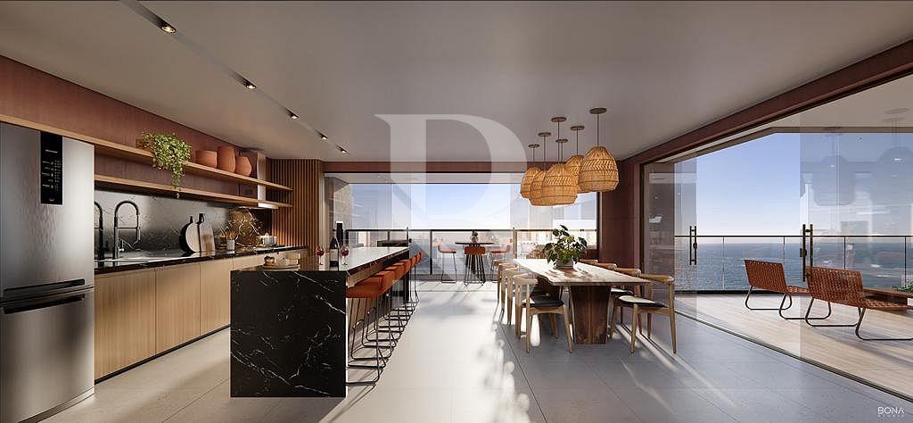 Com 3 quartos, Pé na areia com vista permanente.