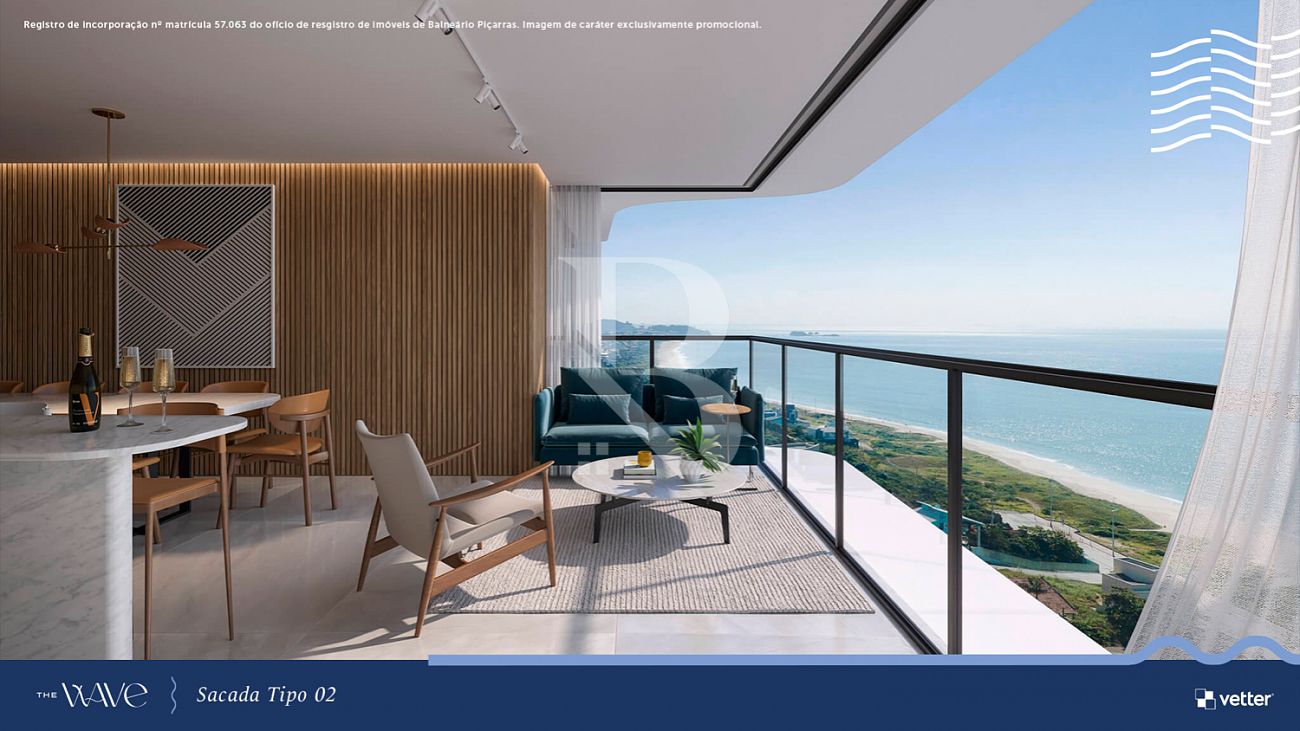 3 suítes. The Wave By Vetter. Apartamento a venda em Balneário Piçarras SC