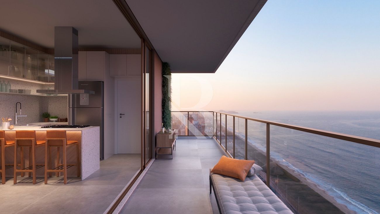 3 Quartos. Terrace Residence Frechal. Apartamento frente mar a venda Balneário Piçarras - SC