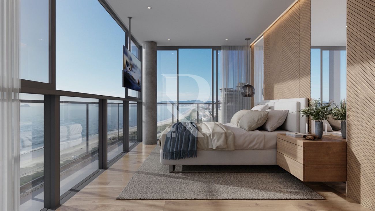 Com 3 Quartos. Serena - Apartamento frente mar a venda Balneário Piçarras - SC