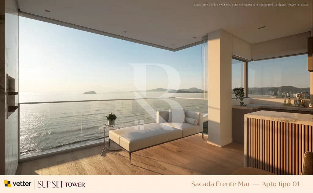 3 suítes. Sunset Tower Vetter. Apartamento a venda em Balneário Piçarras SC
