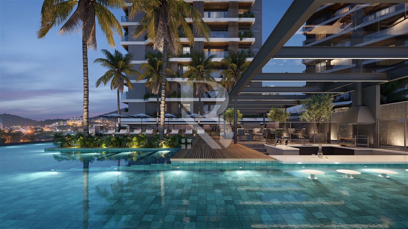 Com 2 quartos, apartamento a venda Praia Brava Itajaí.