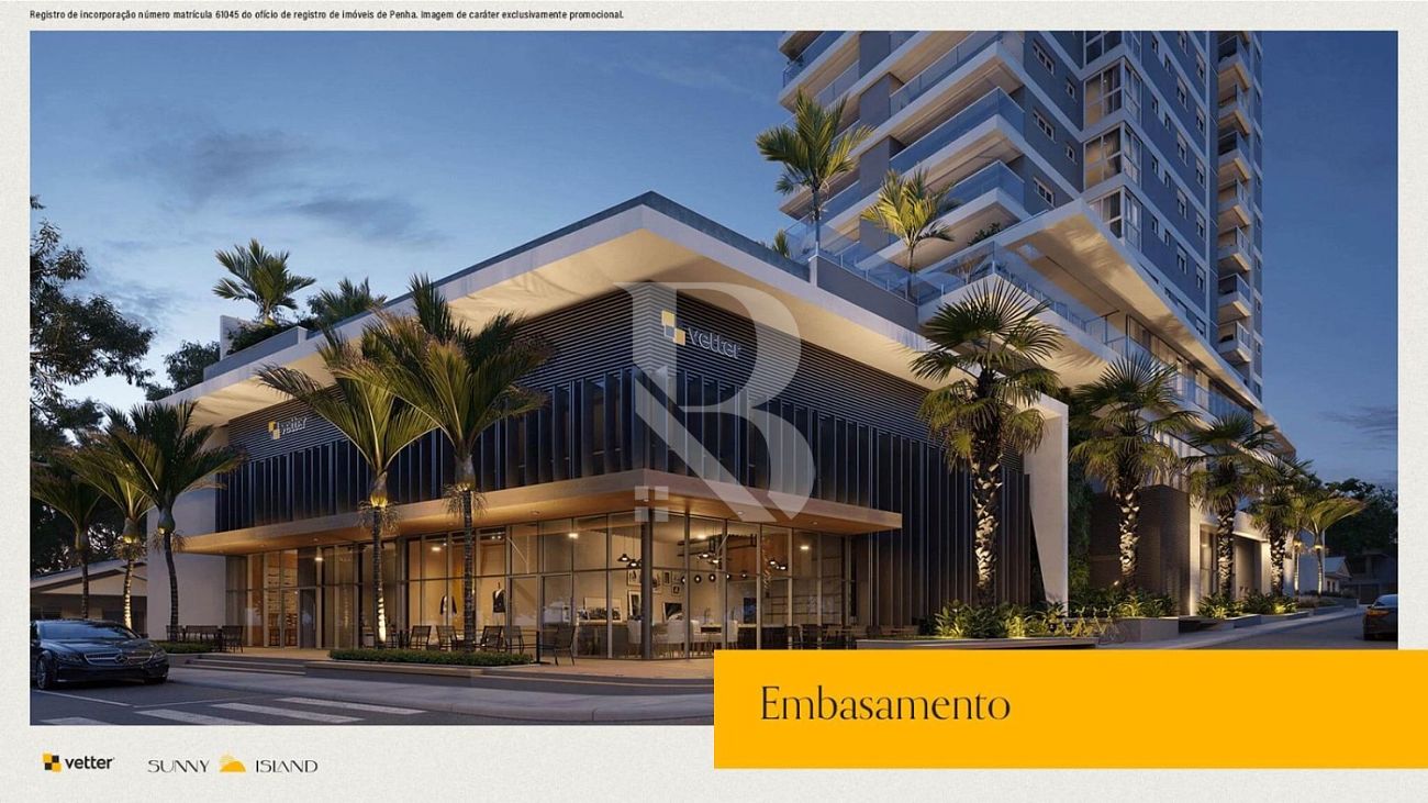 Com 3 quartos. Sunny Island - Vetter. Apartamentos a venda na Penha SC