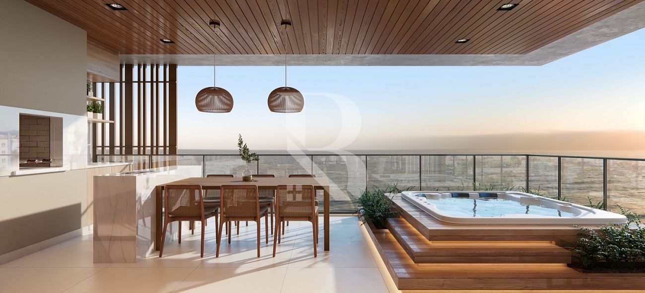 Com 4 suítes. Belvedere Beach House. Apartamento a venda Balneário Piçarras SC.