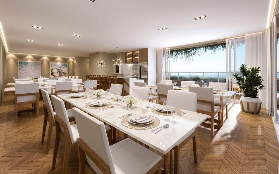 Com 3 quartos. Ocean View - Apartamento frente mar a venda em Balneário Piçarras. — foto 27