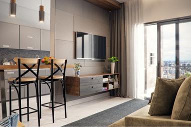 APARTAMENTO NO CENTRO 1 SUITE + 1 QUARTOS