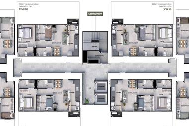 APARTAMENTO SUITE + 1 QUARTO