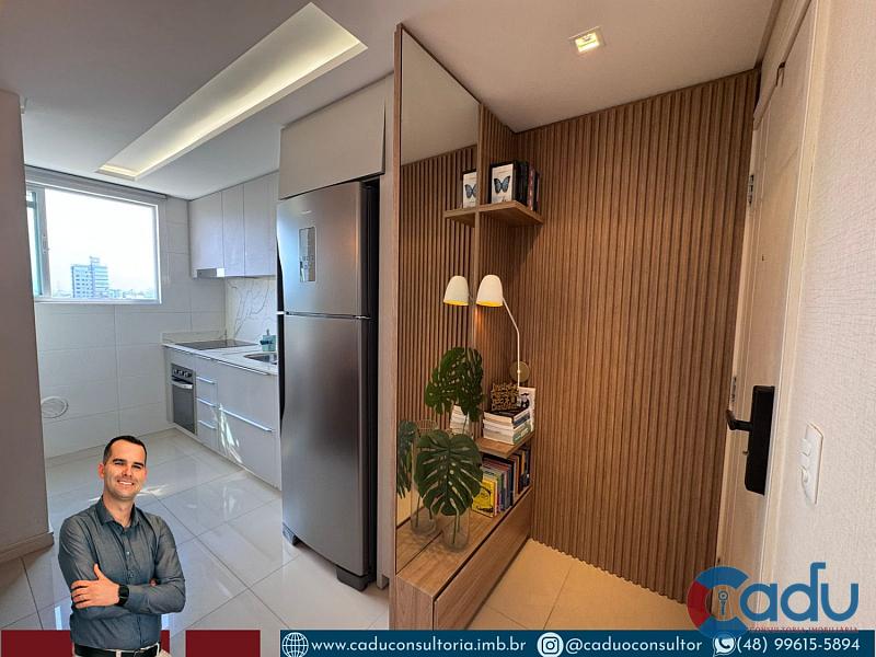 Apartamento à Venda – 2 Dormitórios | Suíte | Mobiliado | 71,3m² | Centro – Palhoça/SC — foto 2