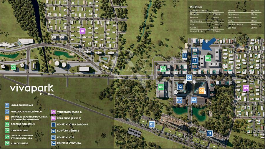 Apartamento 1 dormitório com 1 vaga em Porto Belo — foto 4