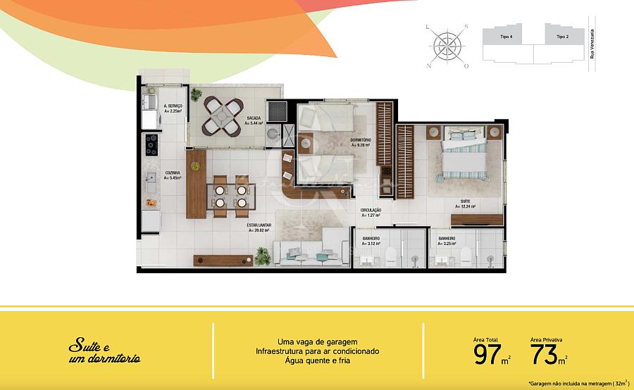 Apartamento 2 dormitórios sendo 1 suíte a 800 metros da Praia de Cabeçudas — foto 12