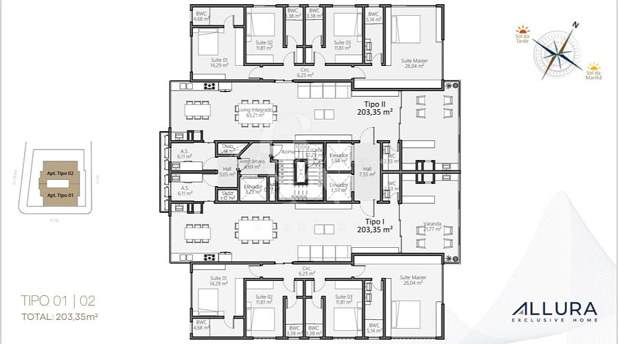 Apartamento com 4 dormitórios 4 suítes e 3 vagas de garagem em Balneário Camboriú — foto 8