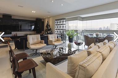 Apartamento impecável no Brooklin, 240m2, 3 Suítes, 4 Vagas