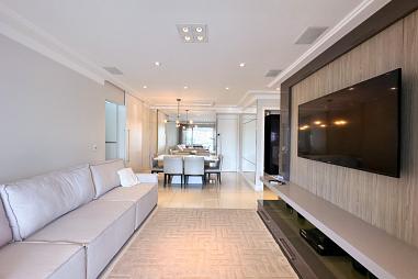 Apartamento com 3 quartos à venda, 138m², 4 banheiros, 2 garagens - Brooklin Novo - São Paulo