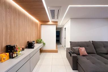 À venda apartamento Mobiliado e Decorado de 83m³, 3 dormitórios na Chácara Santo Antônio