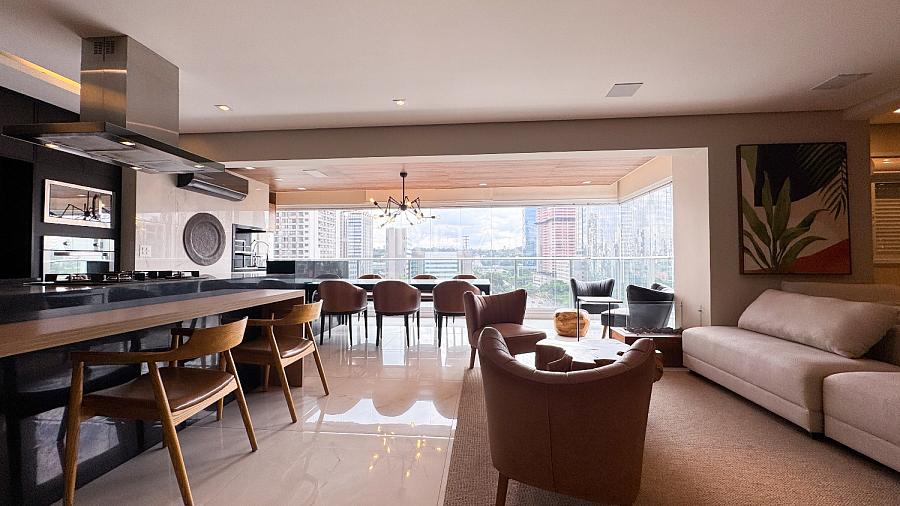 À venda 135m2 Mobiliado e decorado com 2 suítes e 2 vagas no Brooklin — foto 2