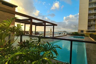 Apartamento Mobiliado Vista mar e Pé na Areia