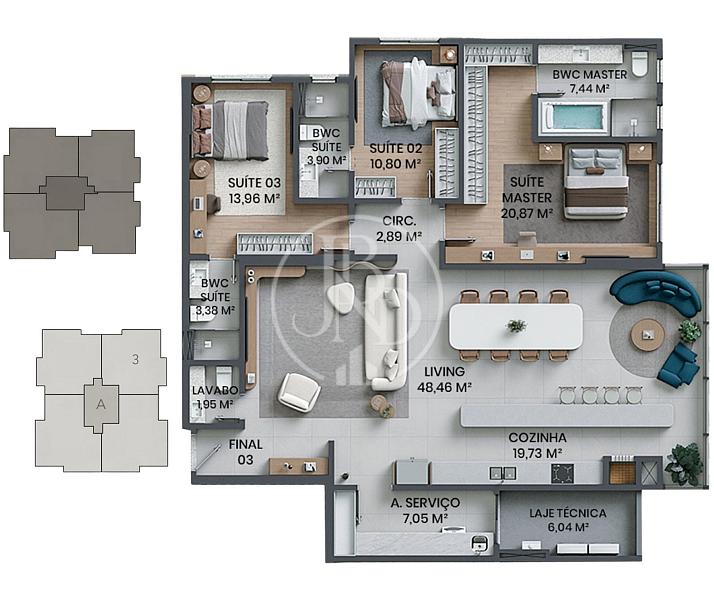 Apartamento no Residencial P�tio Beira Rio 39