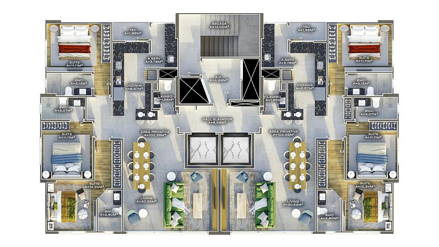 Lançamento 3 suítes + 2 vagas — foto 19