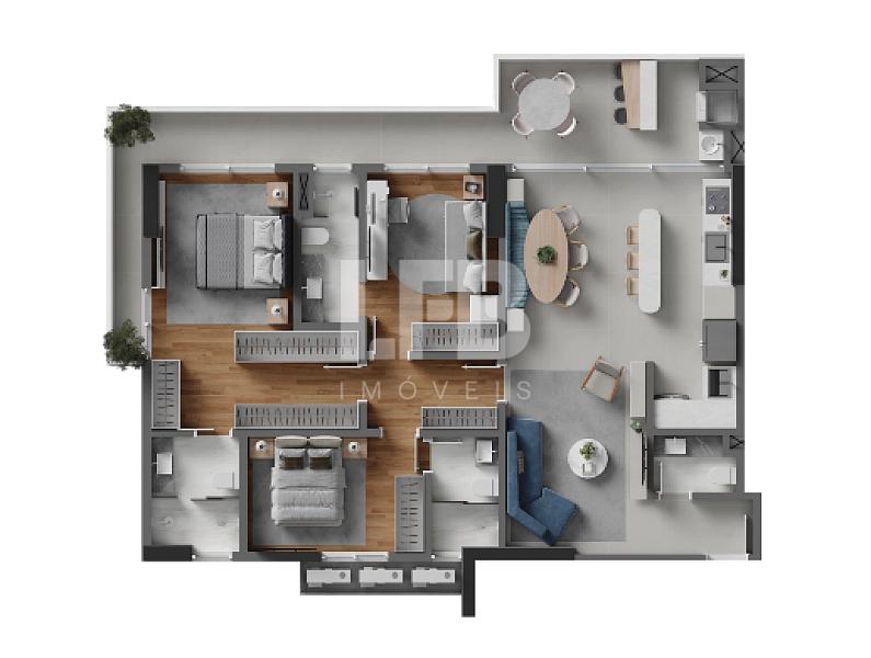 Apartamento à Venda no Vista Mare – 132,91 m² • 3 Suítes • 2 Vagas • Beira Rio Itajaí — foto 16