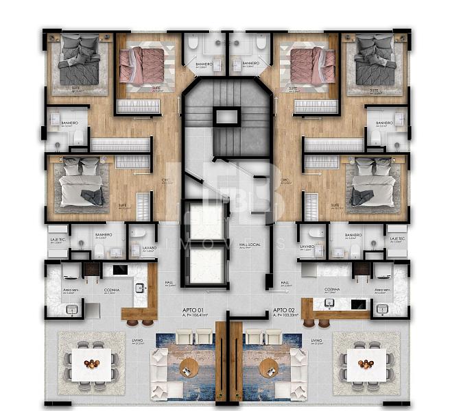 Cobertura duplex no Porto Alicante em Balneário Camboriú — foto 3