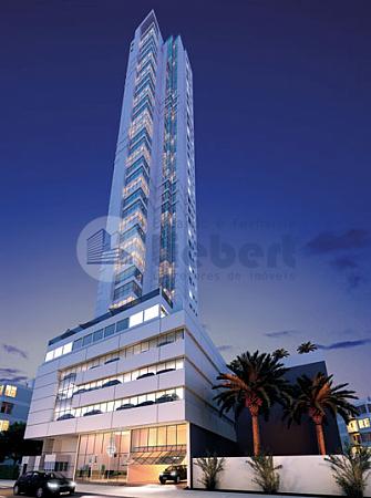 Fachada Noturna - Barra Garden Residencial