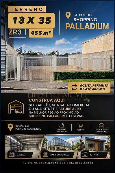 TERRENO A VENDA - BAIRRO GUAIRA PROXIMO AO SHOPPING PALLADIUM 3