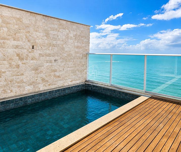 Cobertura plana com 5 su�tes: Piscina privativa frente mar