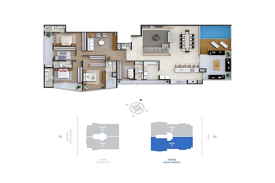 Cobertura com 5 suítes à venda em Piçarras no Al Mare Beach Front — foto 11