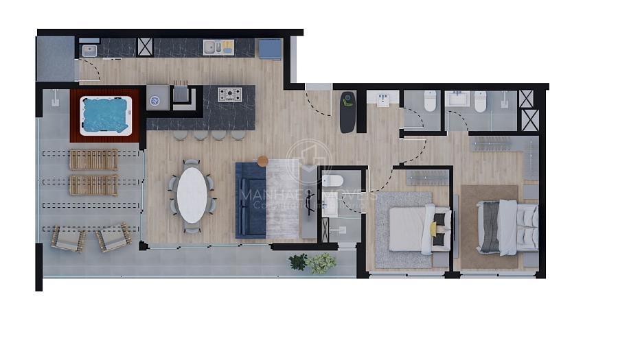 Cobertura com 2 suítes + lavabo, 2 vagas de garagem, 114m² priv. — foto 14