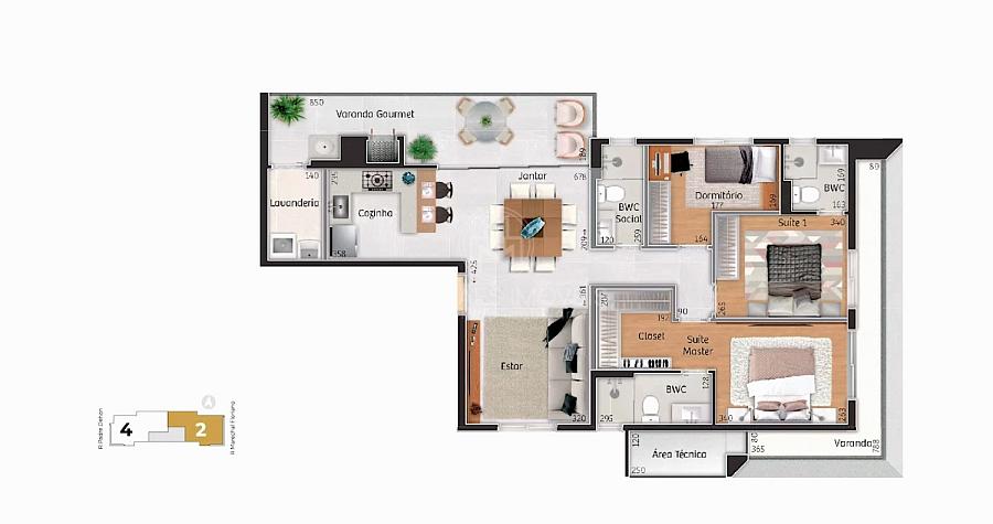 Apartamento Semi Decorado 118 m² | Residencial Schaffhausen | América — foto 8