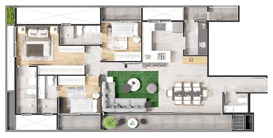 Apartamento Malibu 501 | 3 Suítes | América — foto 7