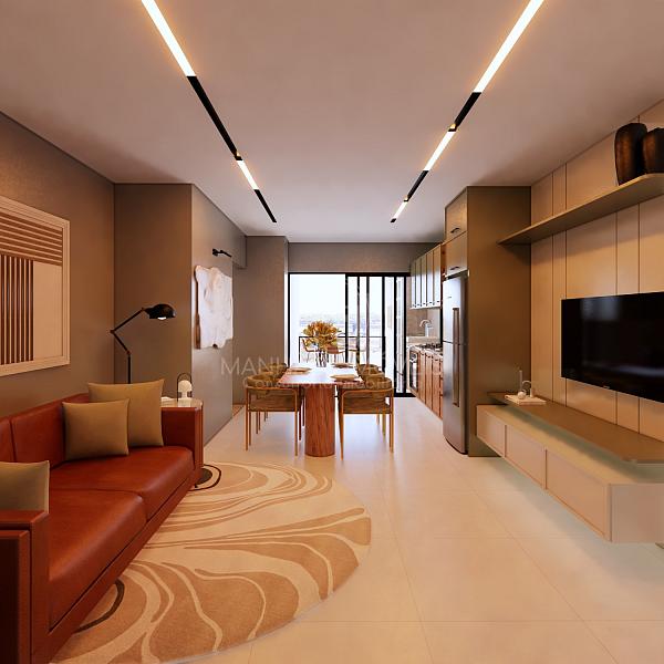 Apartamento Final 01: Living 