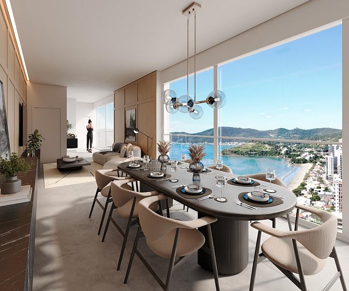 Apartamento de 140m� | 3 Su�tes: Living Social